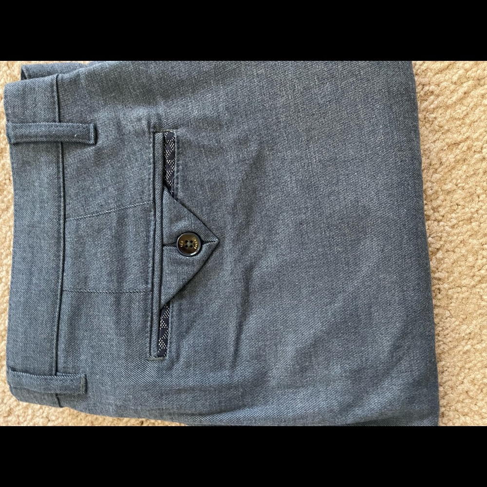 Mens Ted Baker Clasmay pant. Sz 34R. Grey. Lightly used.